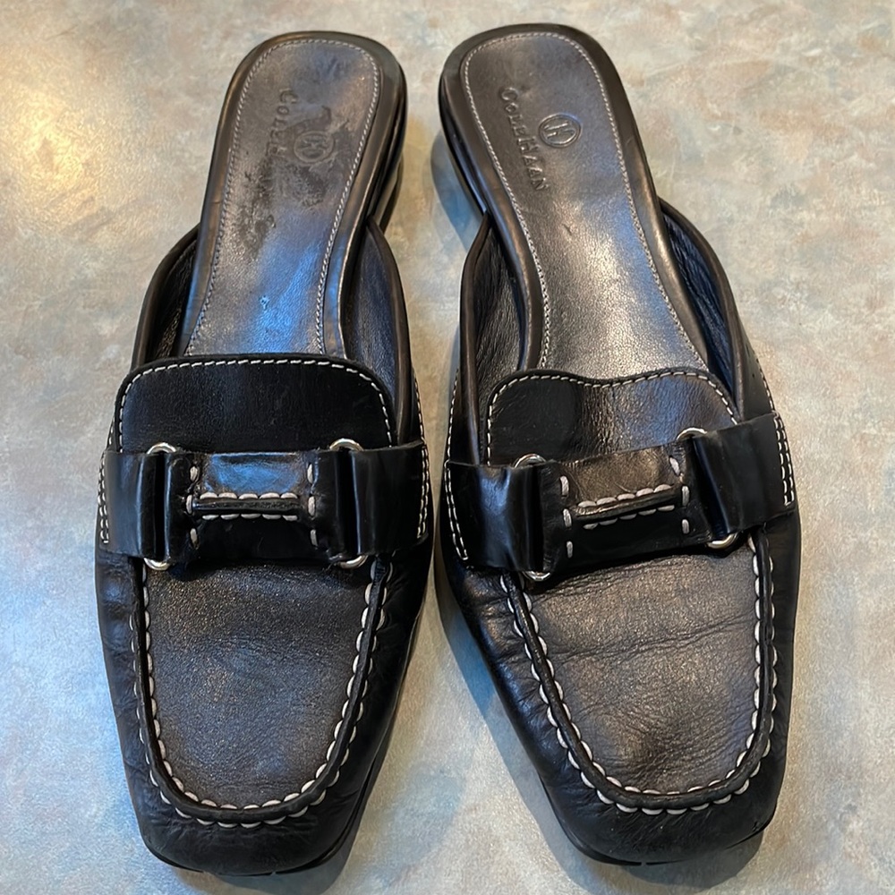 Cole Haan Nike Air leather mules (sz 7 1/2)